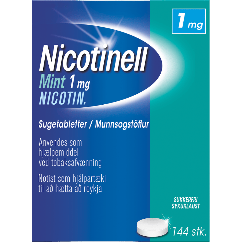 Nicotinell Mint Sugetablet 1 mg (144 stk)