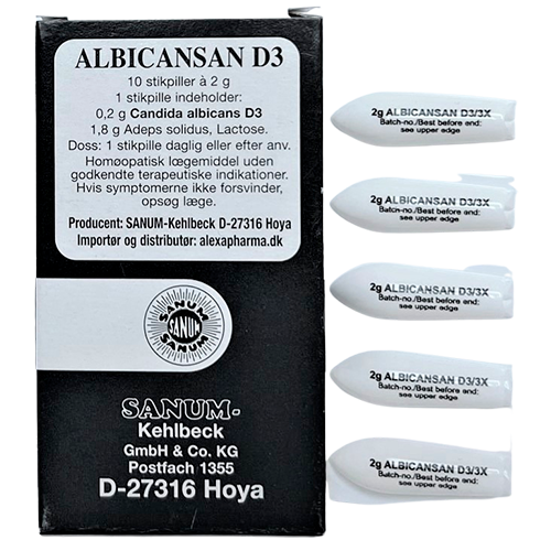 SANUM Albicansan D3 Stikpiller (10 stk)