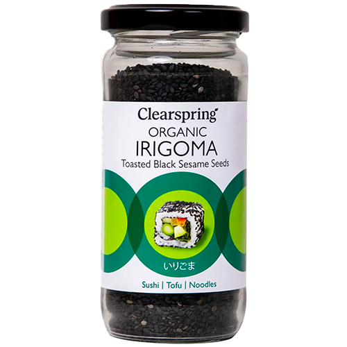 Clearspring Irigoma Ristede Sorte Sesamfrø Hele Ø (100 g)