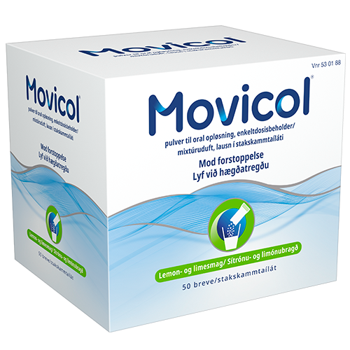 Movicol Pulver Oral Opløsning Lemon- & Limesmag (50 breve)
