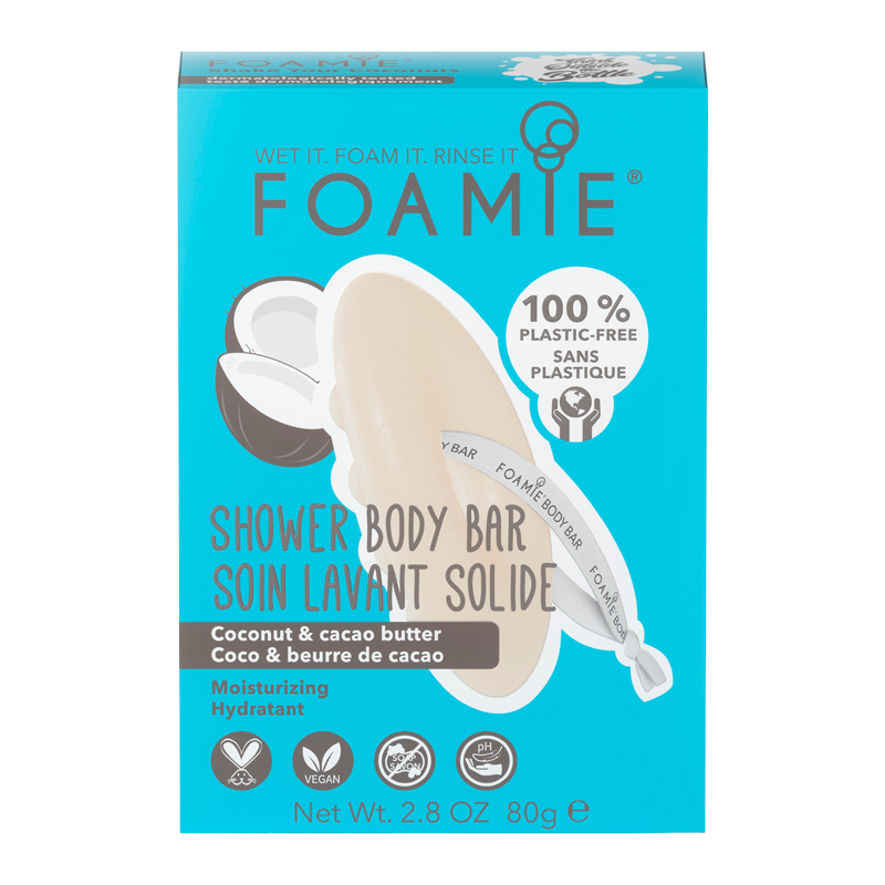 Foamie 2-In-1 Body Bar Coconut & Cacao Butter Cleanse & Moisturize - 1 stk.