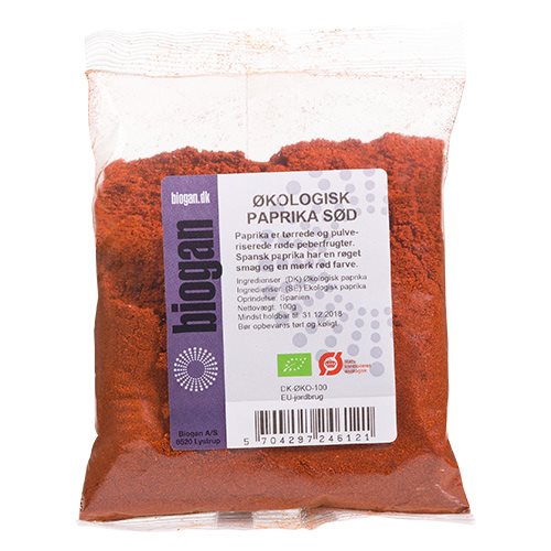 Biogan Paprika sød Ø (100 g)