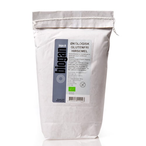 Biogan Glutenfri Hirsemel Ø - 1 kg.