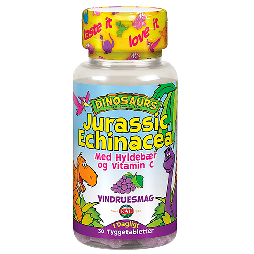 KAL DinoSaurs Echinacea tygge børn - 30 tabs.