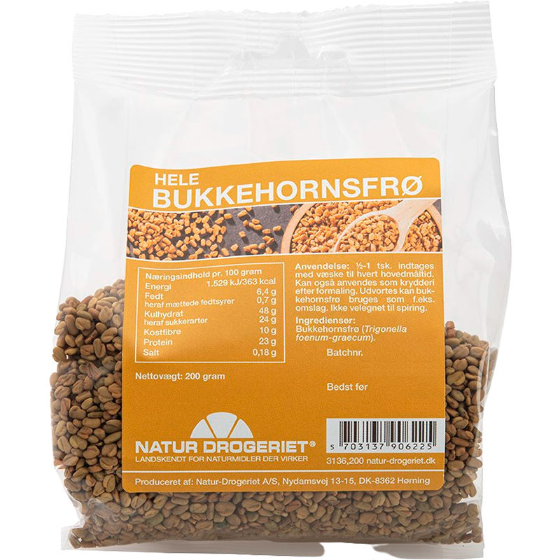 Natur Drogeriet Bukkehornsfrø Hel - 200 g.