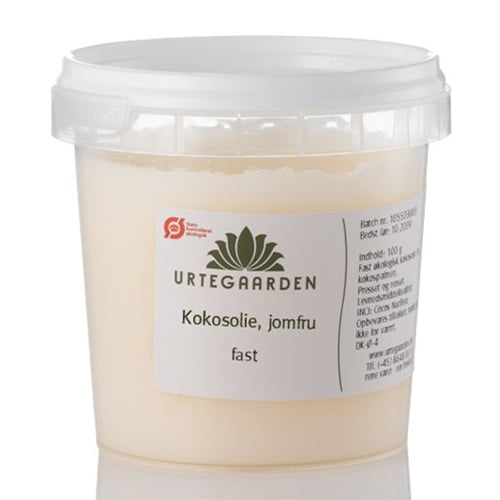 Urtegaarden Kokosolie Jomfru Ø (100 gr)