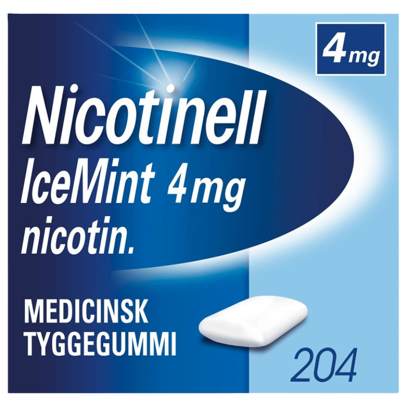 Nicotinell Icemint Tyggegummi 4MG - 204 stk.