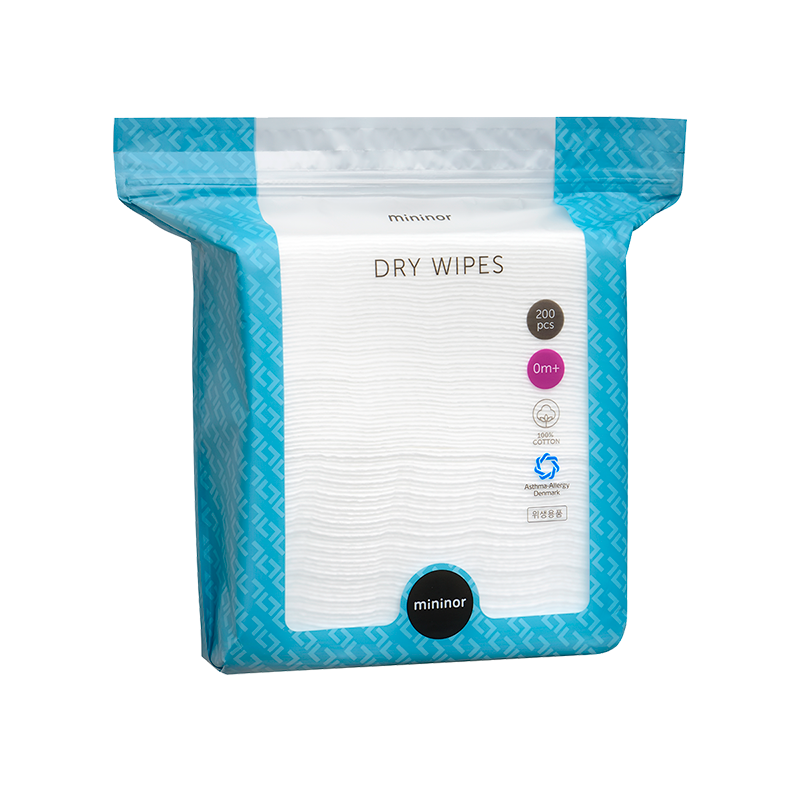Mininor Dry Wipes - 200 stk