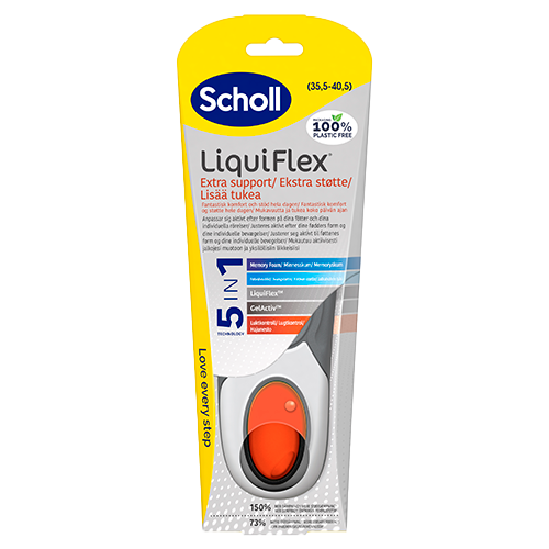 Scholl Insoles Liquiflex Extra Support (S) (1 sæt)