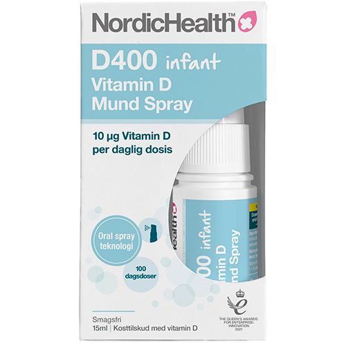 D3 vitamin Spray Småbørn 7,5 mcg - 15 ml.