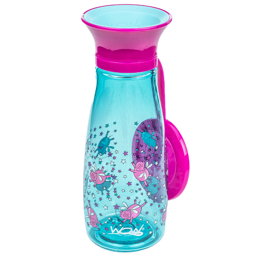 WOW Cup Mini Turkis/Pink Tritan (350 ml)