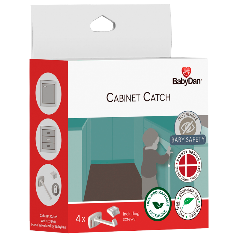 BabyDan Cabinet Catch - 4 stk.