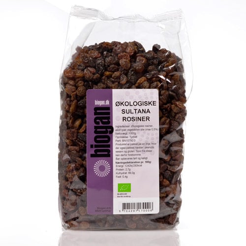 Biogan Rosiner Sultanas Ø - 1 kg.