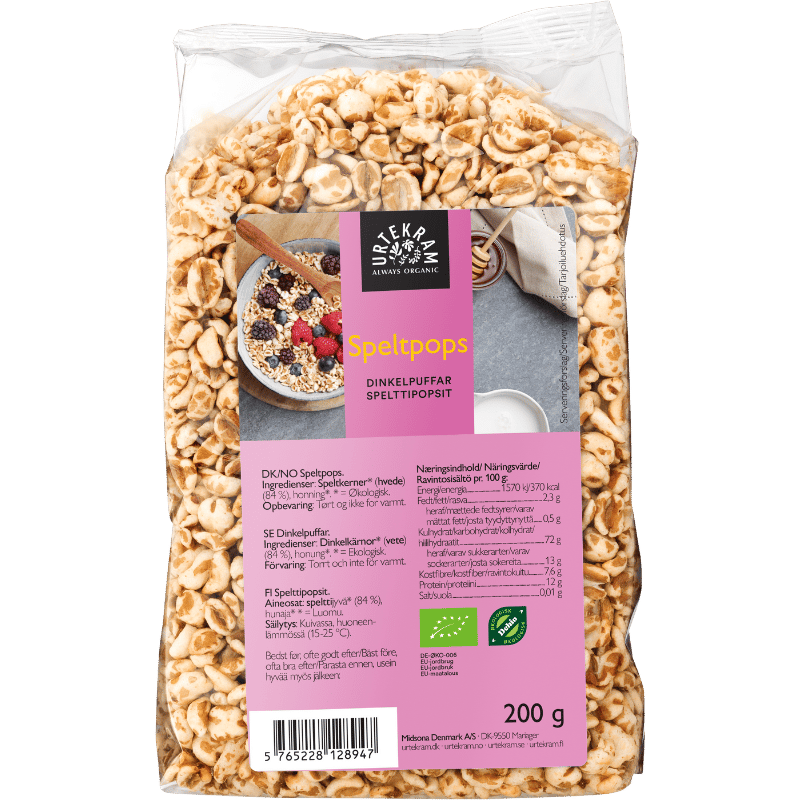 Urtekram Speltpops Ø - 200 g
