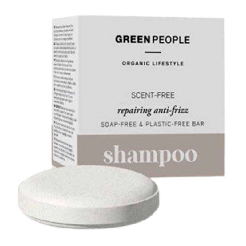 Green People Scent Free Repairing Anti-Frizz Shampoo Bar (50 g)
