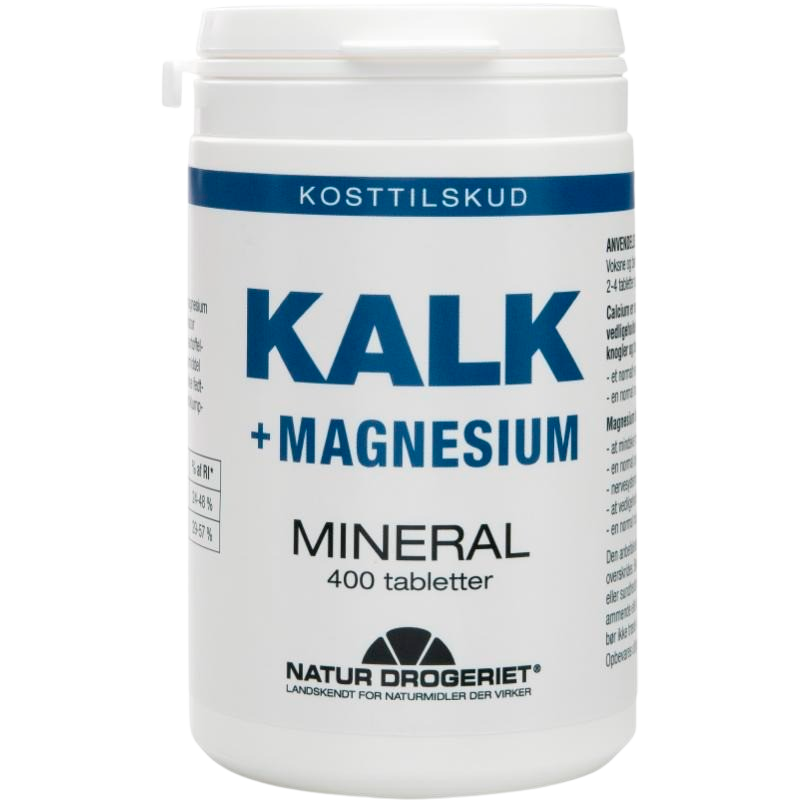 Natur Drogeriet Kalk + Magnesium (400 tabl)