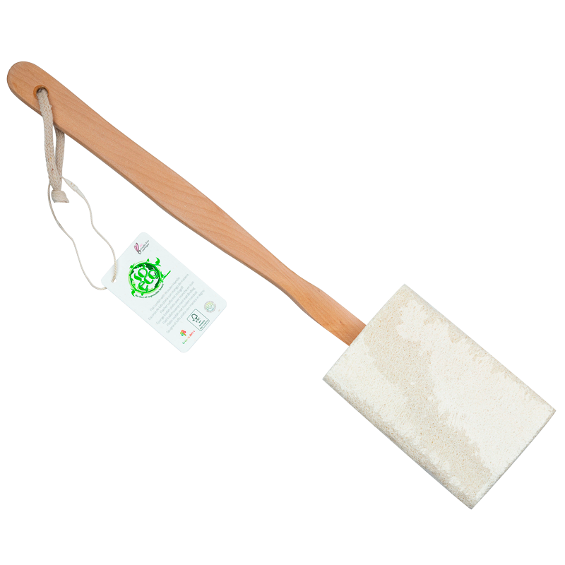 So Eco Flat Loofah With Wooden Handle - 1 stk