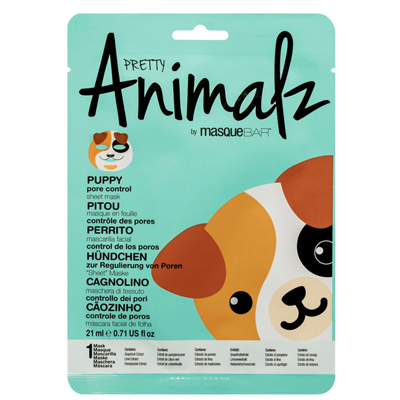 MasqueBar Animalz Puppy Sheet Mask (1 stk)