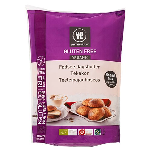 Urtekram Glutenfri Bagemix Fødselsdagboller Ø - 500 g.