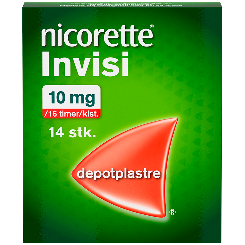 Nicorette Invisi Depotplaster 10MG/16T (14 stk)