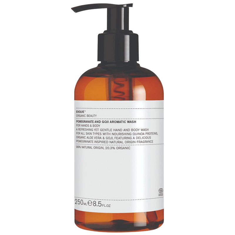Evolve Organic Beauty Pomegranate and Goji Aromatic Wash (250 ml)