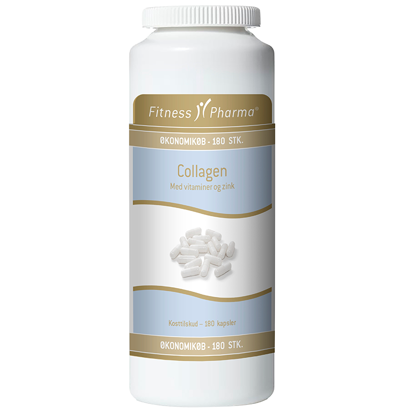 Fitness Pharma Collagen M. Vitaminer & Zink (180 kaps)