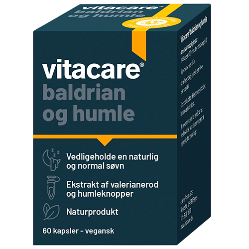 VitaCare Baldrian og Humle - 60 kaps.