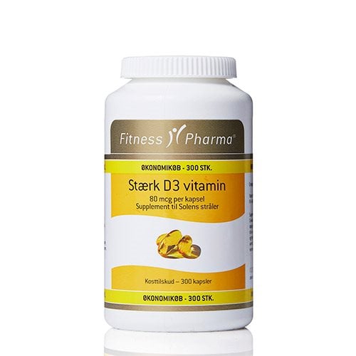 Fitness Pharma Stærk D3 vitamin - 300 kap.