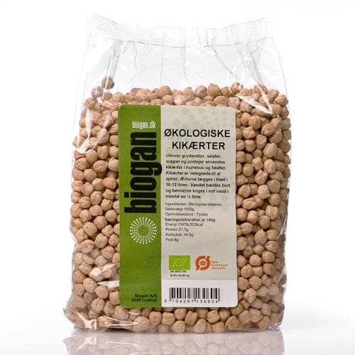 Biogan Kikærter Ø - 1 kg.