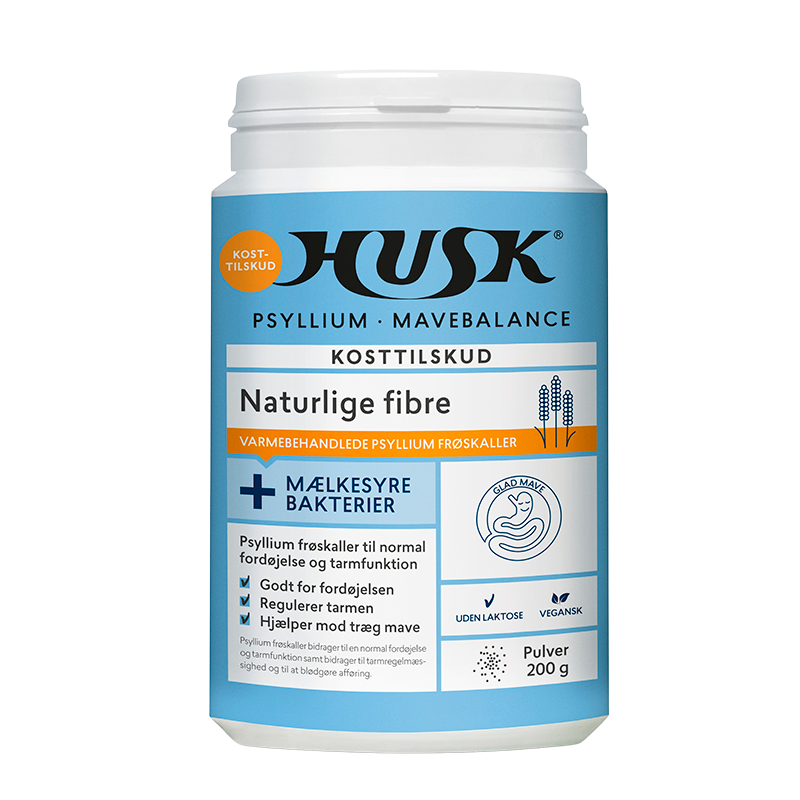 HUSK Psyllium Mavebalance +Mælkesyrebakterier (200 g)