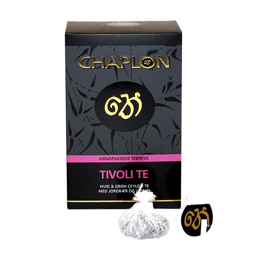 Chaplon Tivoli grøn/hvid te Ø - 15 br.
