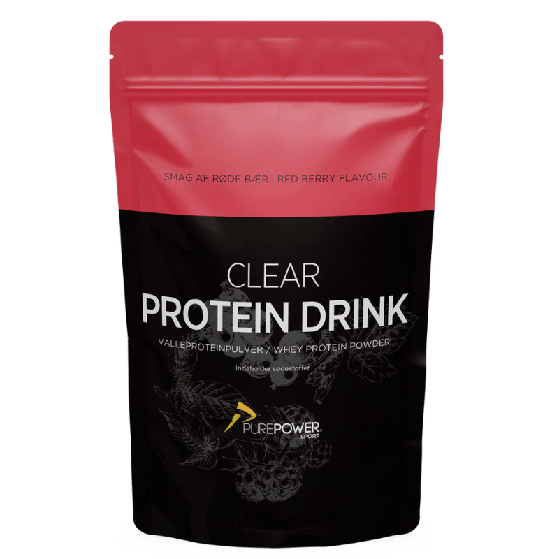 PurePower Clear Whey Rødebær (400 g)