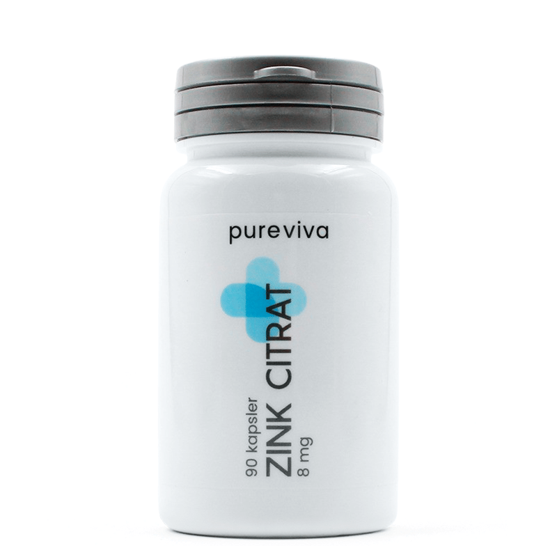 Pureviva Zink Citrat 8 mg - 90 kap