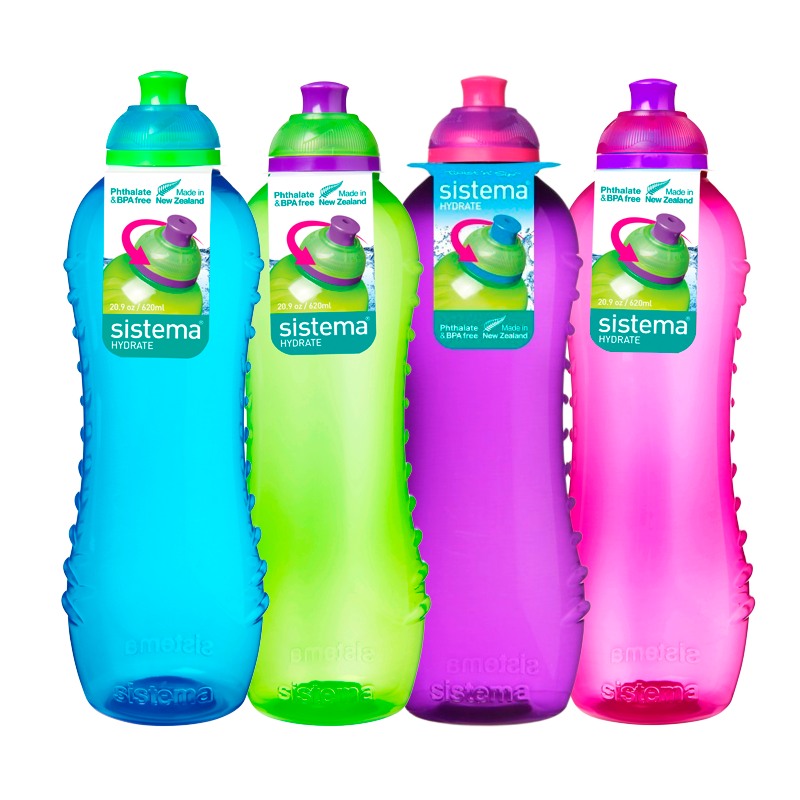 Sistema Twist ´n´ Sip Drikkeflaske Ass. Farver - 620 ml
