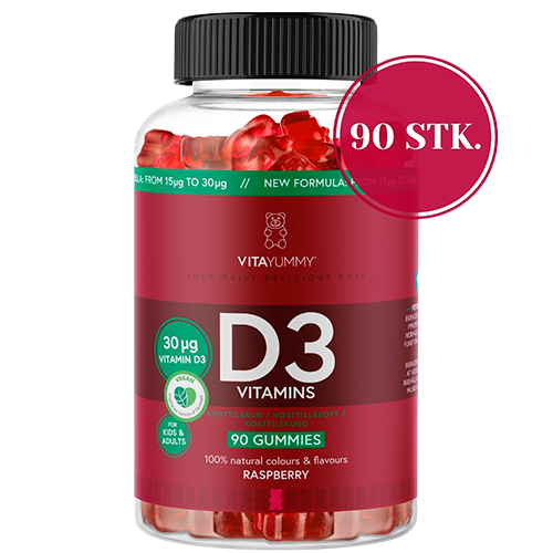 VitaYummy D3 Raspberry (90 stk)