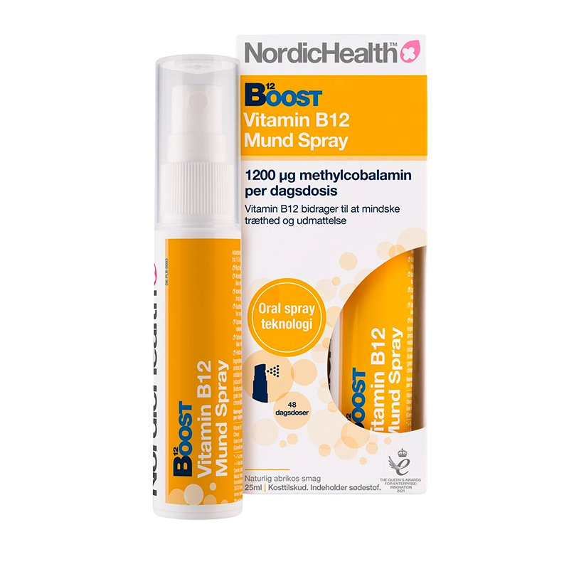 Boost B12 Vitamin oral spray 300 mcg - 25 ml.