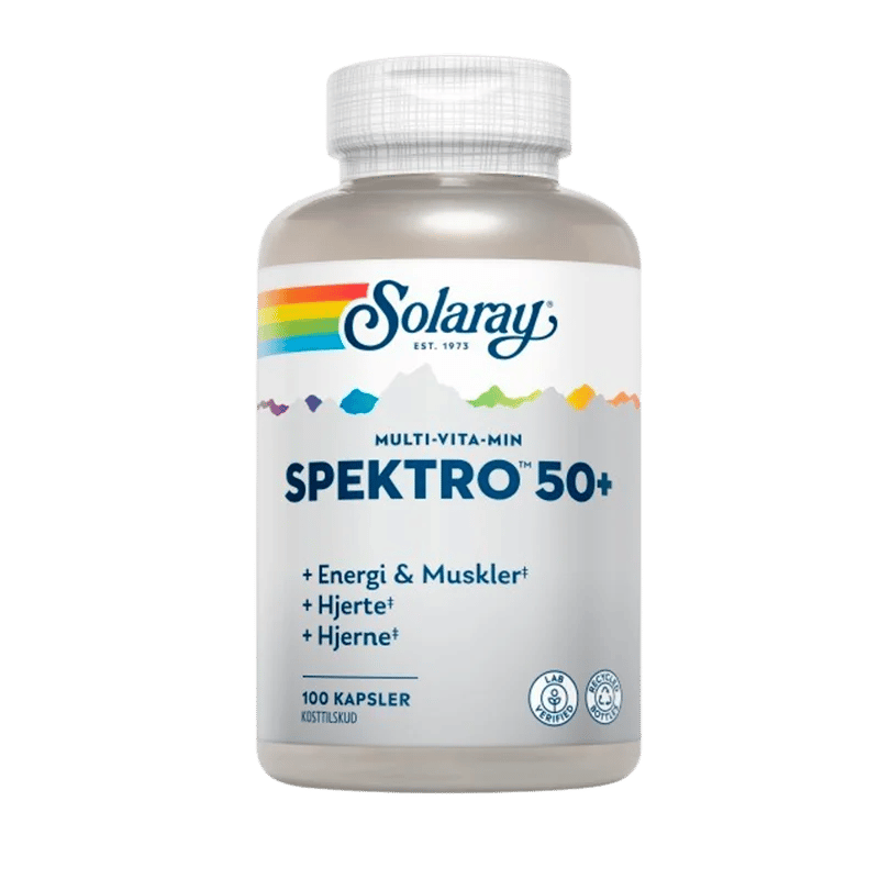 Solaray Spektro 50+ Multi-Vita-Min (100 kaps)