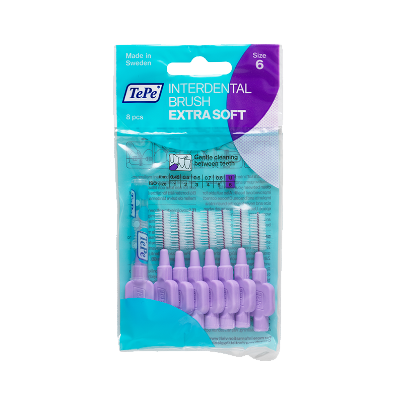 TePe Mellemrumsbørste Extra Soft Lila - 8 stk