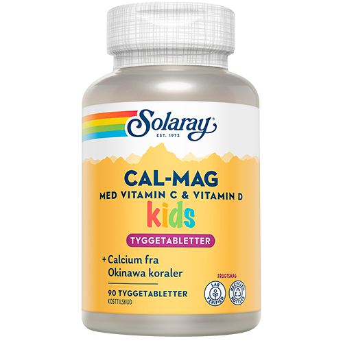 Solaray Cal-Mag Kids (90 tyggetabletter)