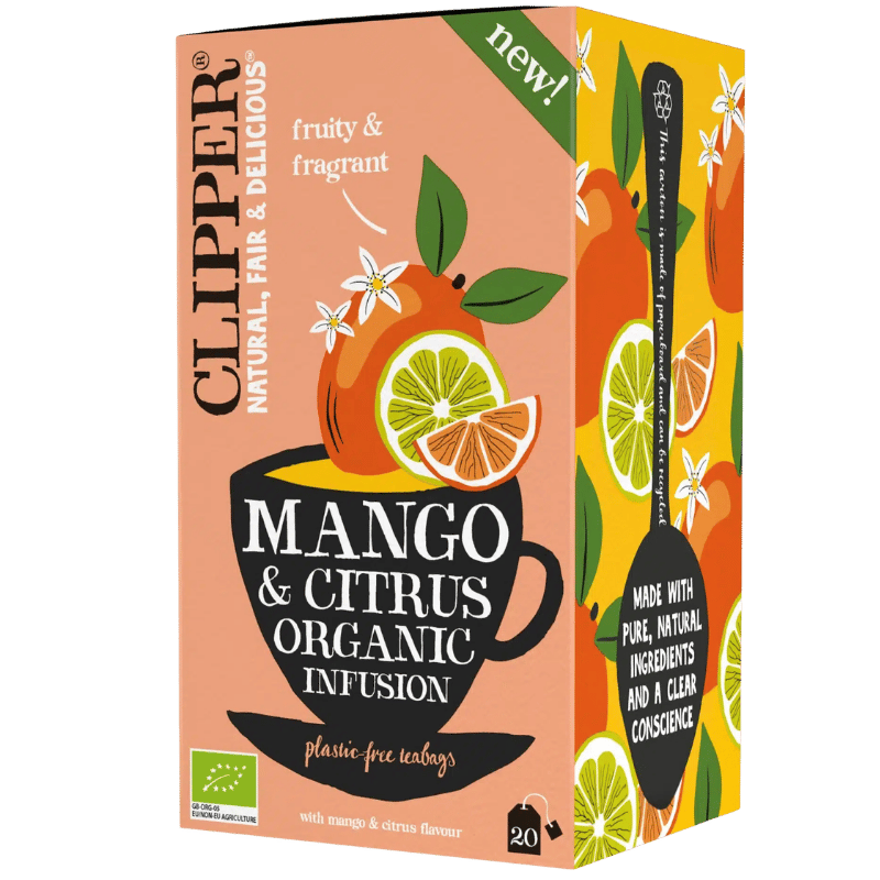 Clipper Mango & Citrus Te Ø (20 breve)
