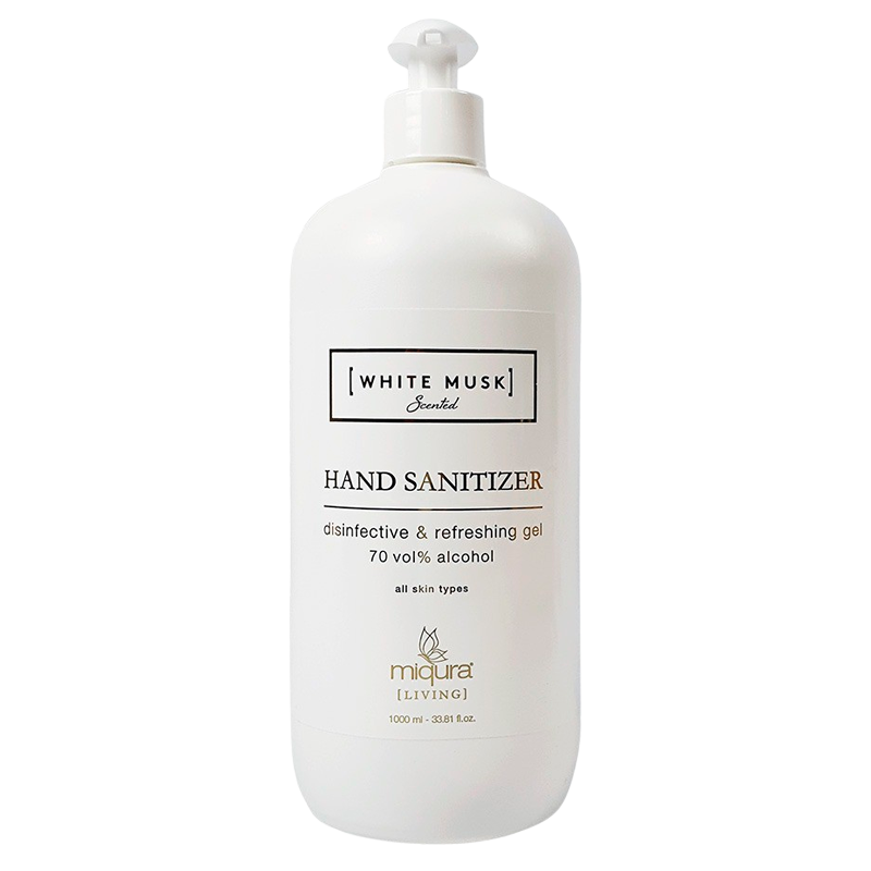 Miqura Living White Musk Hand Sanitizer (1000 ml)