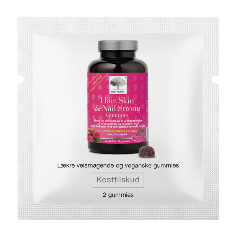 Vareprøve - New Nordic Hair, Skin & Nail Strong Gummies (2 tyggetabl)