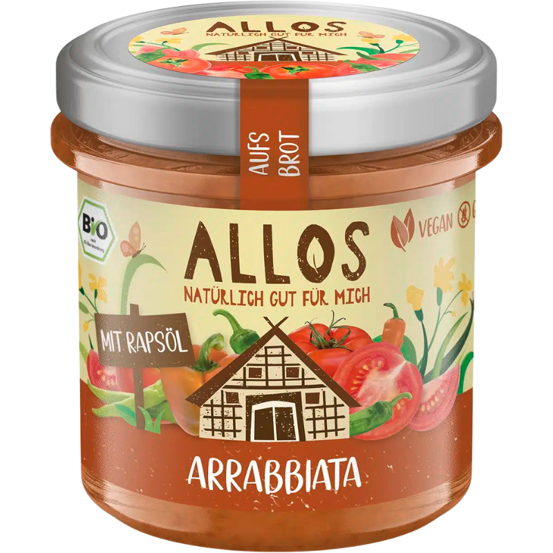Allos Smørepålæg Auf´s Brot Arrabbiata Ø (140 g)