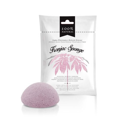 Konjac svamp pink til træt og tør hud