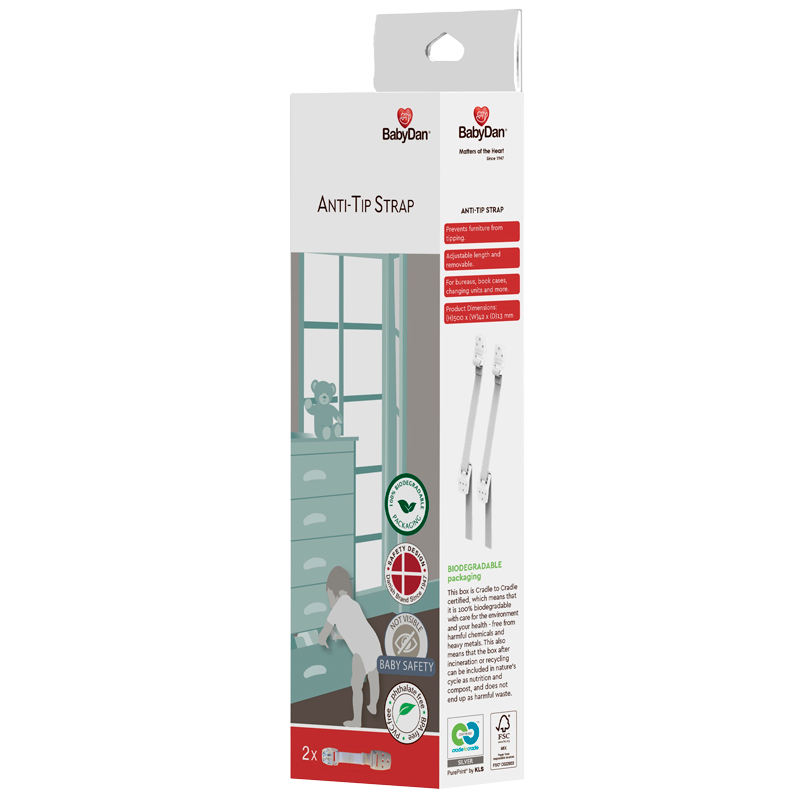 BabyDan Anti-Tip Strap - 2 stk.