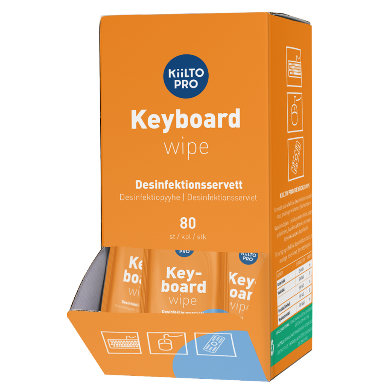 Kiilto Overfladedesinfektion Wipes (80 stk)