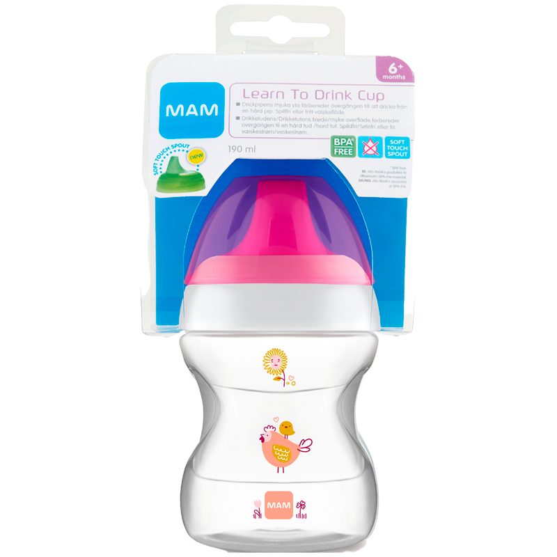 MAM Learn To Drink Cup Pink - 190 ml