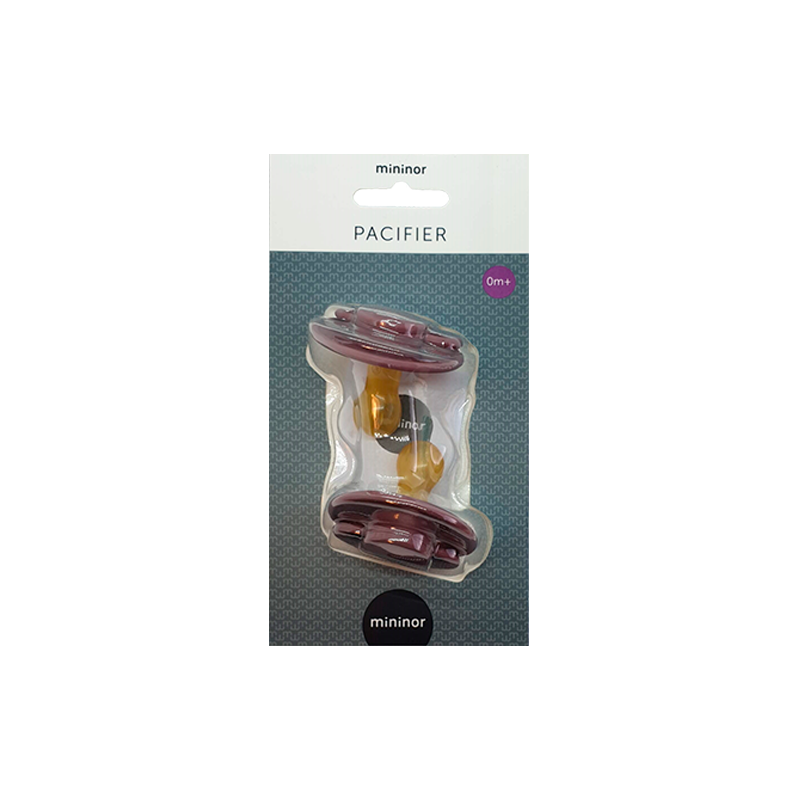 Mininor Latexsut 0+ Mdr Lilla (2 stk)