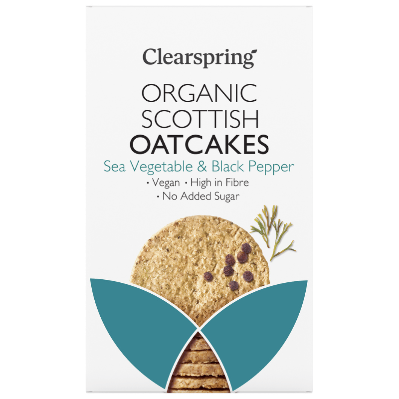 Clearspring Havrekiks tang og sort peber Ø (200 g)