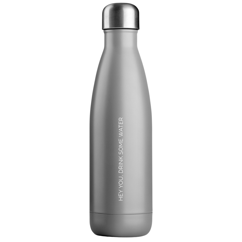 Burde Vandflaske Mat Grå (500 ml)